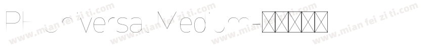 PF Universal Medium字体转换